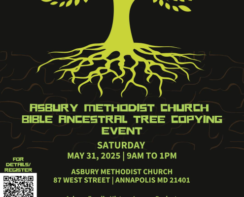 Asbury Methodist Church: Bible Ancestral Tree Copying Event